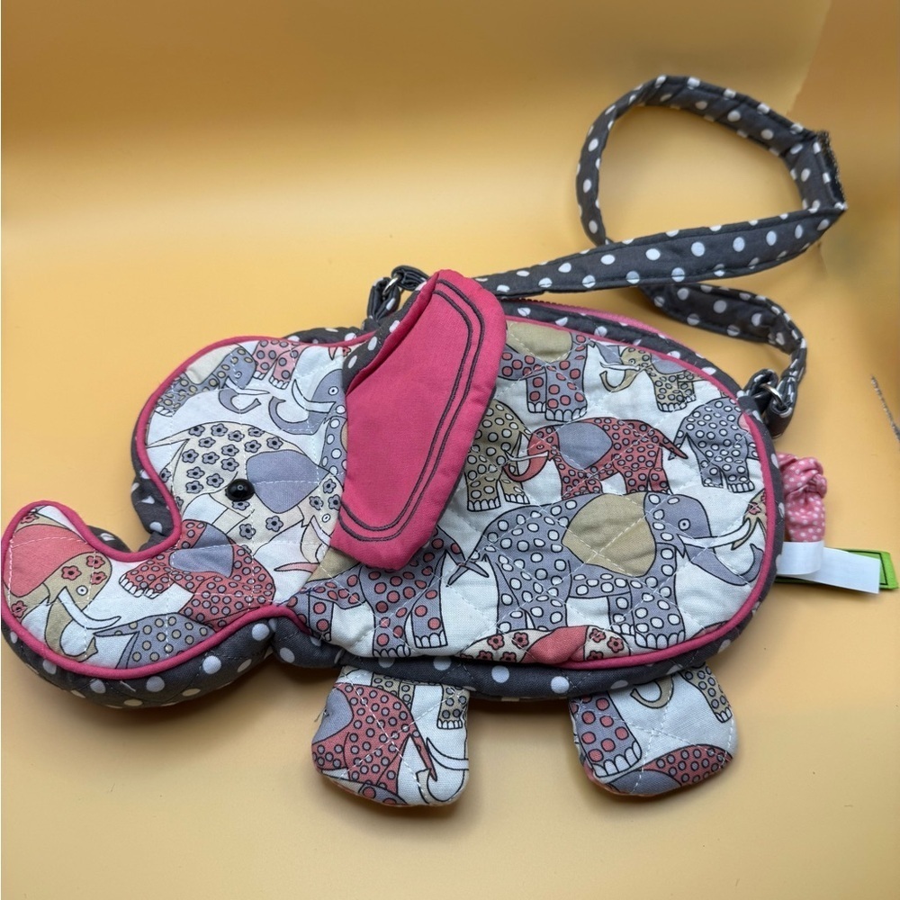 Douglas Elephant Quilted Crossbody Bag Kids Purse - Picture 2 of 9